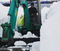 豪雪地帯の米農家の冬