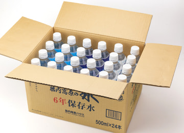 梱包イメージ(水 500mlボトル 24本入り)