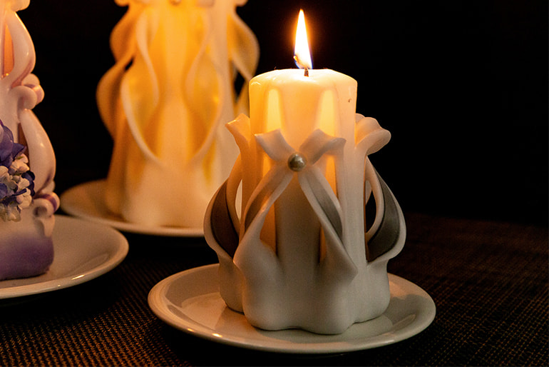 カービングキャンドル(お供え用) – キャンドル工房mimin