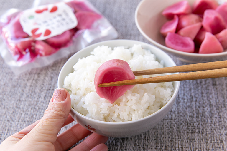 ついつい手がでる赤カブ漬け – いろむすび山菜屋