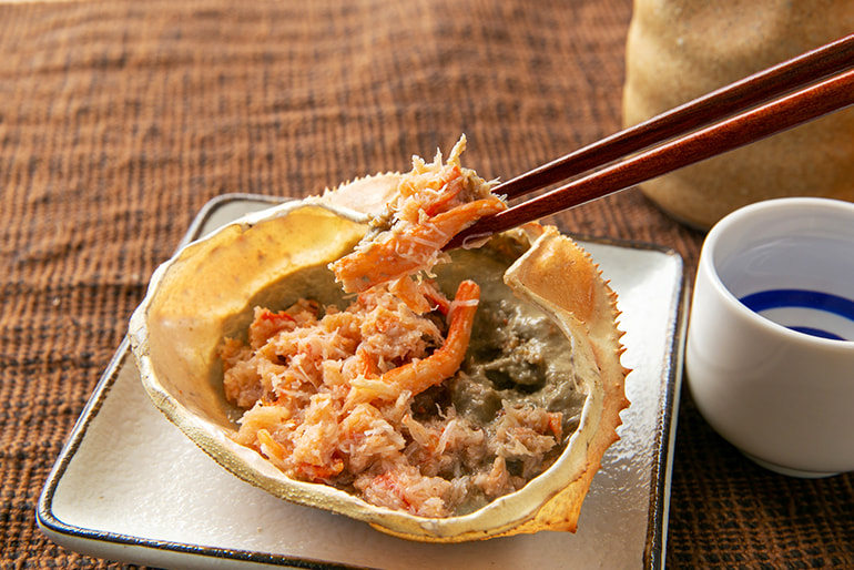 日本海産 紅ずわい かに味噌甲羅盛り – 株式会社にこっと