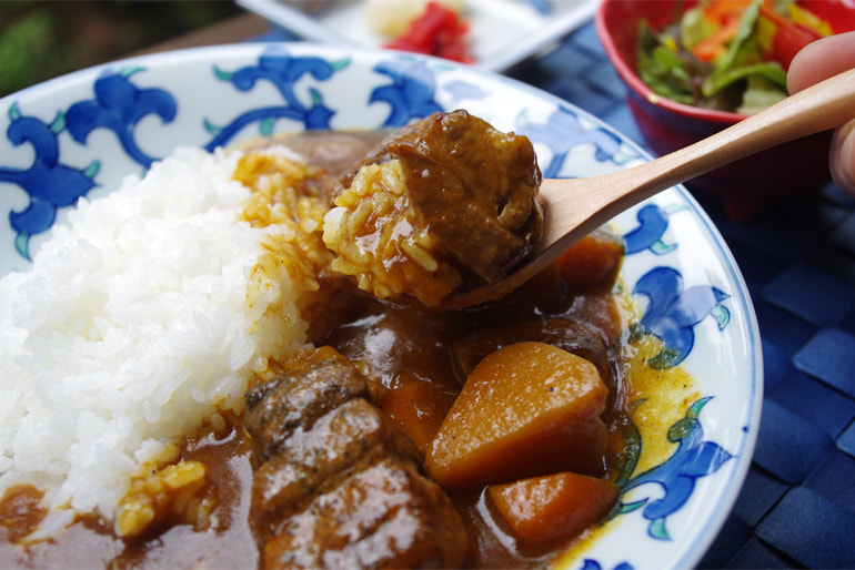 城下町しばたの恵みカレー – 割烹志まや