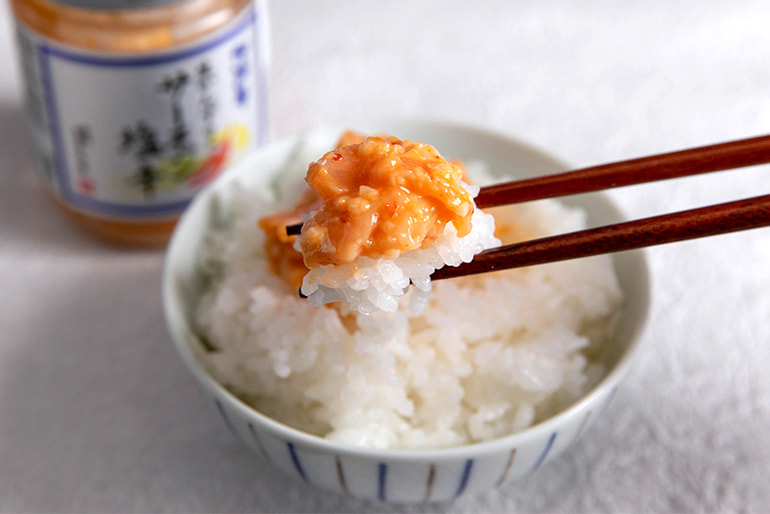 生かんずり入サーモン塩辛 – 三幸