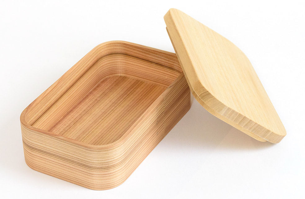 曲げわっぱ弁当箱「三ツ星弁当箱」