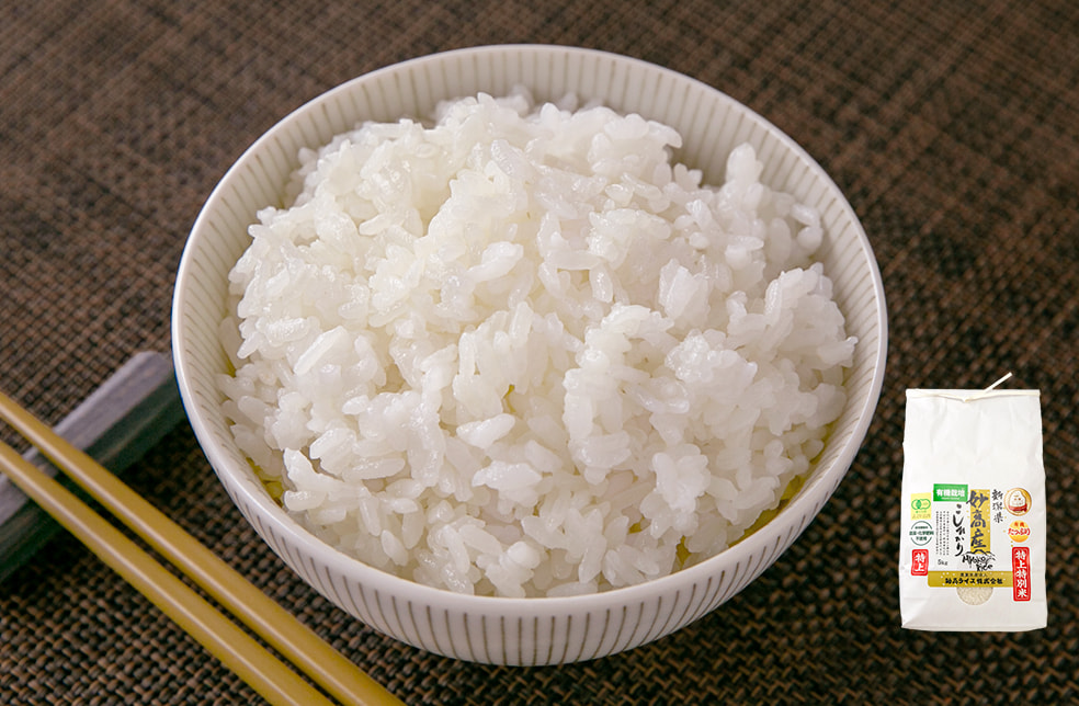 予約注文:令和7年度米 妙高産コシヒカリ「特上特別米コシヒカリ」(有機JAS認証米)