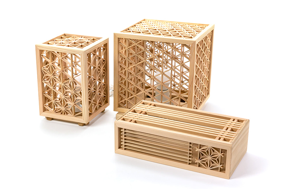 組子細工の寝室インテリアシリーズ