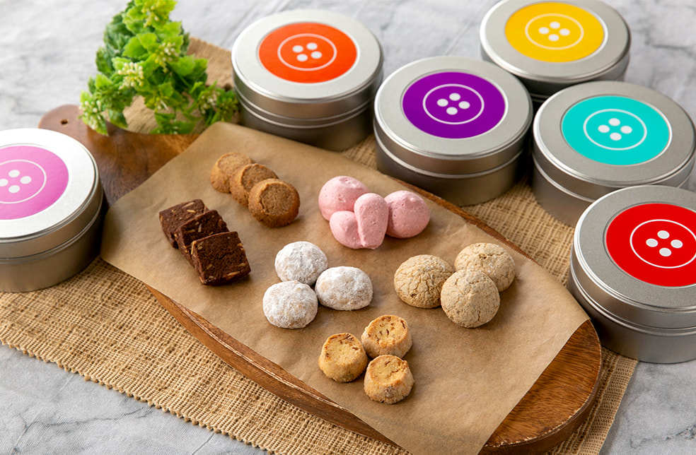 ボタン缶クッキー