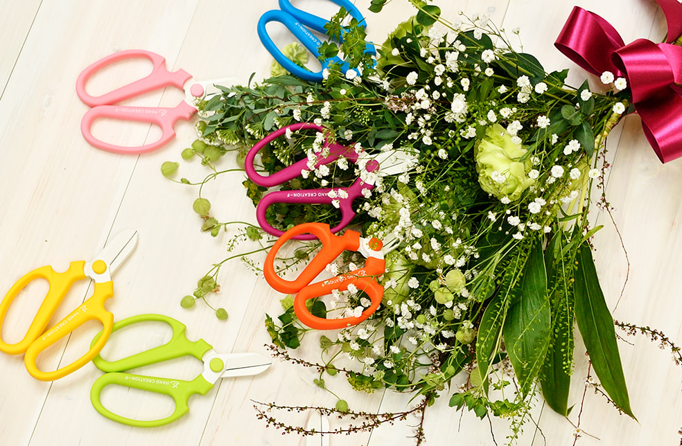 生花・園芸用ハサミ「ハンドクリエーション(白刃)」