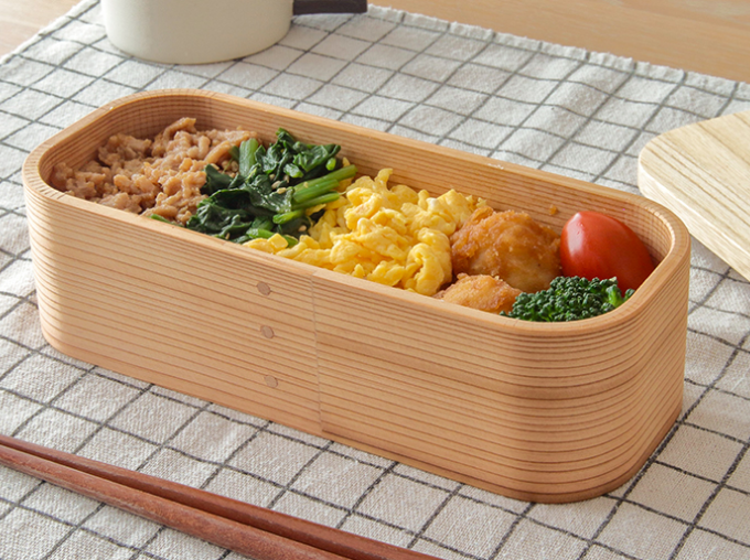 曲げわっぱ弁当箱「三ツ星弁当箱」