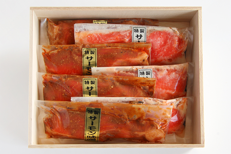 3. 【木箱入り】サーモンのうんまいな漬セット