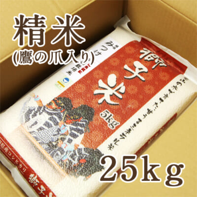 【定期購入】見附産コシヒカリ 獅子米 精米25kg（5kg×5）
