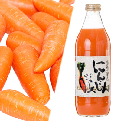 雪下にんじん 1.5kg・豪雪津南にんじんジュース 1000ml×1本