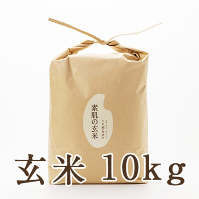 【定期購入】新潟産 ミルキークイーン「素肌の玄米」10kg