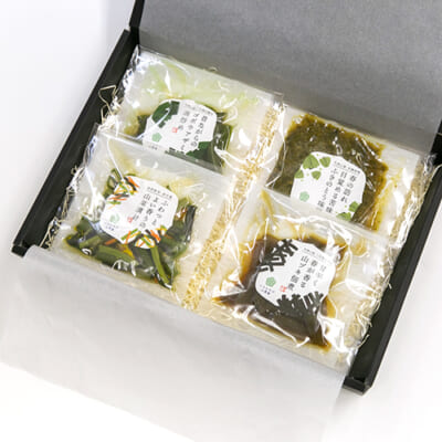 いろむすび山菜惣菜ギフト 4種4袋（化粧箱入）