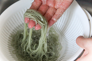 3. 水で締める