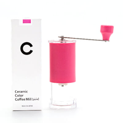 MILLCERA Ceramic Color Coffee Mill【pure】Pink