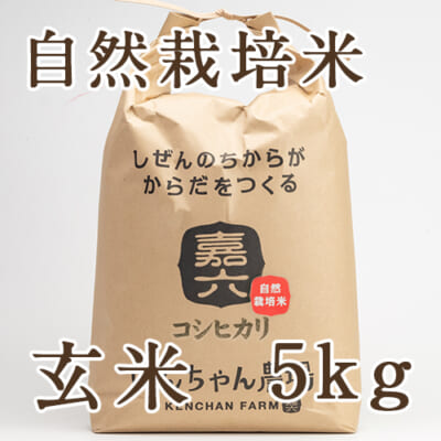 自然栽培米コシヒカリ 玄米5kg