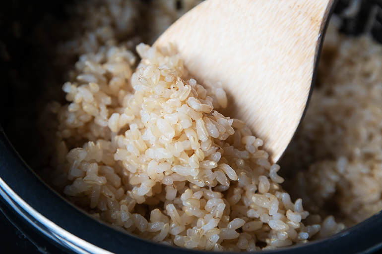 自然の力が育んだお米の養分を目一杯取り入れられる玄米