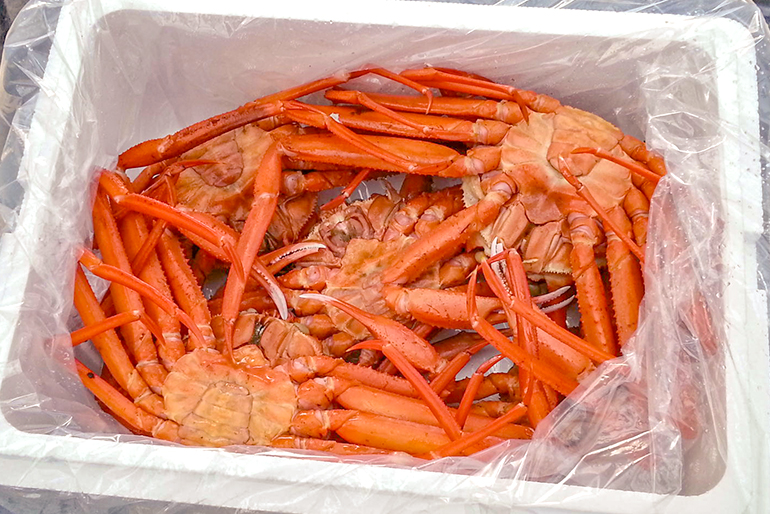 紅ズワイガニならではの身の甘み、味の濃さを是非!