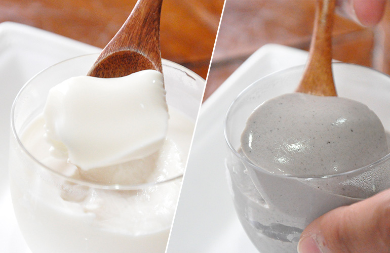 すっきり極旨「和」のスイーツ、『豆乳(ごま)プリン』!