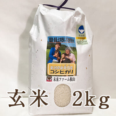 【定期購入】新潟産 従来品種コシヒカリ（特別栽培）玄米2kg