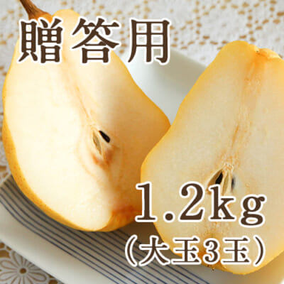【贈答用】ル・レクチェ 1.3kg（化粧箱入）大玉3玉