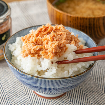 ふっくら、しっとりとした鮭が美味しい