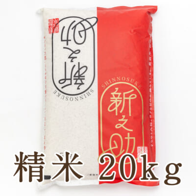 【定期購入】新之助 精米20kg