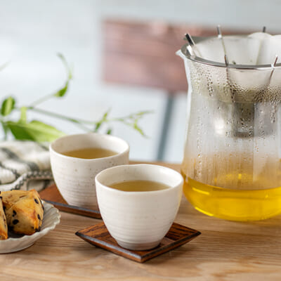 粉茶を使って「緑茶」にも使えます