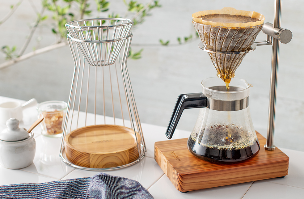 新潟直送計画】SLOW ＆ MELLOW コーヒードリッパー 木のぬくもり