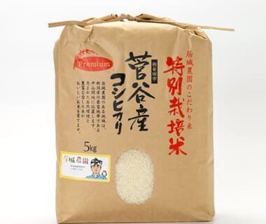 予約注文：令和4年度米 新潟県産コシヒカリ「菅谷米Premium」（特別栽培米）