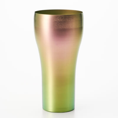 ラウンドタンブラー イリス 500 グリーンピンク