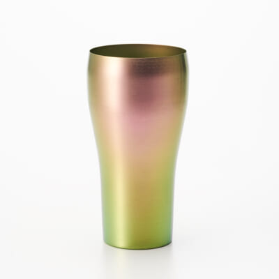 ラウンドタンブラー イリス 350 グリーンピンク