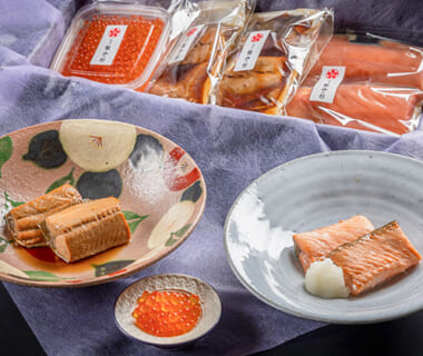 能登新の鮭の加工品セット