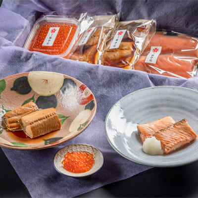 能登新の鮭の加工品セット