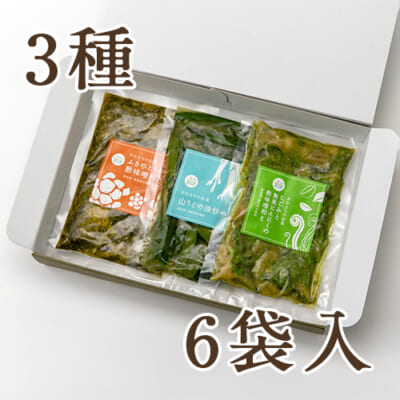 わかとちの山菜惣菜セット 3種6袋入り