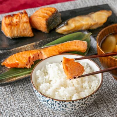 本造り銀鮭と漬け魚・魚卵セット