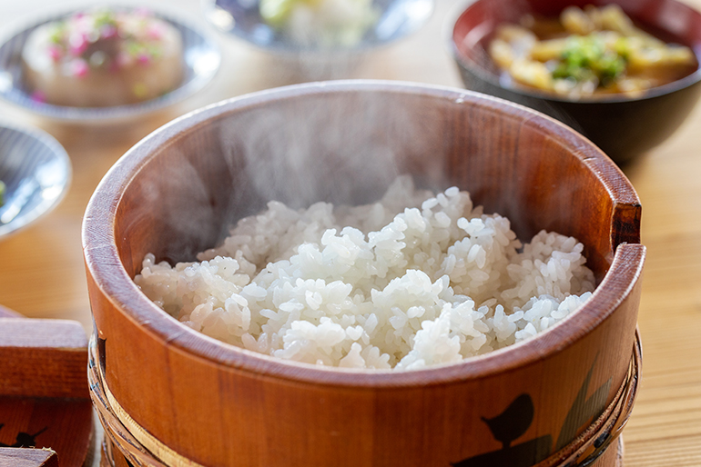 ご飯だけで、何杯でも食べたくなるお米です！