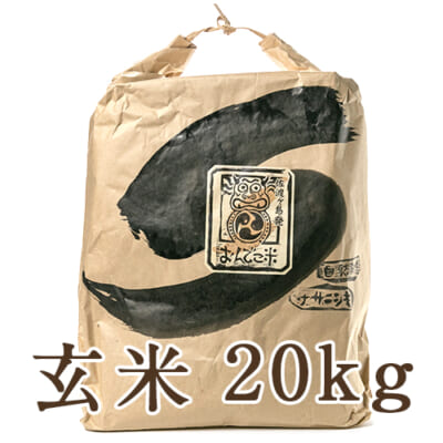 【定期購入】佐渡産 自然栽培米ササニシキ 玄米20kg