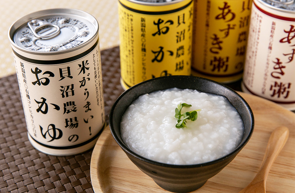 新潟直送計画】おかゆ缶（JAS認証有機栽培米 岩船産コシヒカリ使用