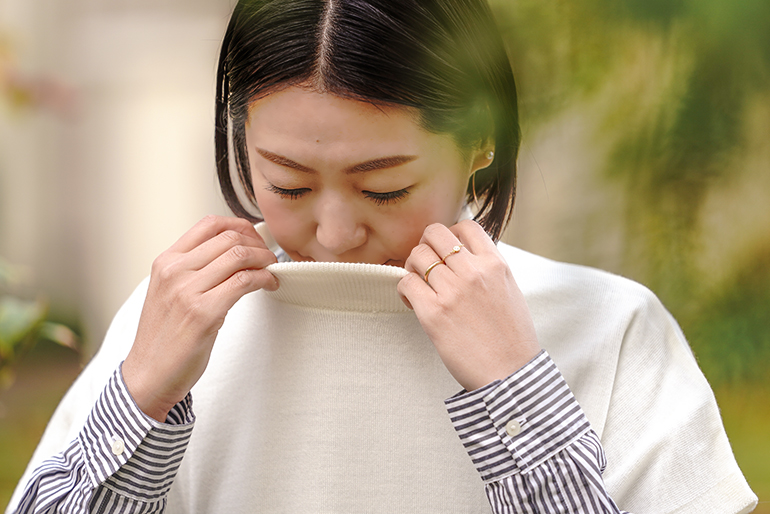 おしゃれ度がアップ！首元まで包まれる幸せ