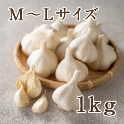 新潟県産 にんにく「ホワイト六片」M～Lサイズ 1kg