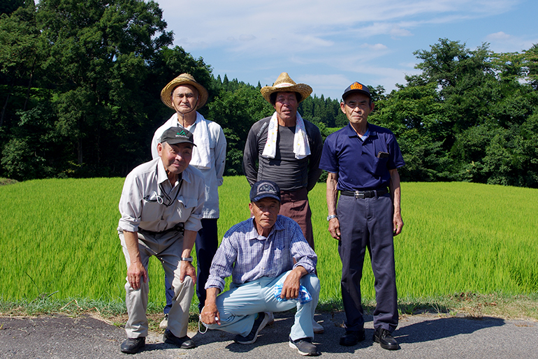 鍬江集落の自然環境が育んだコシヒカリ「きんのあき米」