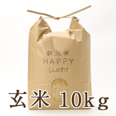 【定期購入】新潟県産 新潟米HAPPY新之助 玄米10kg