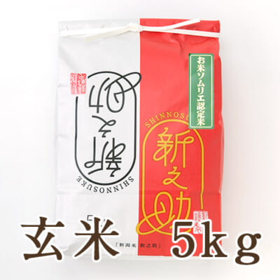 新潟県産新之助 玄米5kg