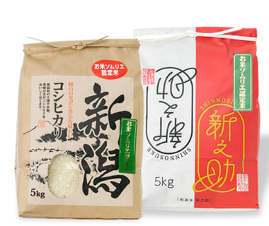 令和3年度米 新潟県産コシヒカリ・新之助 食べ比べセット