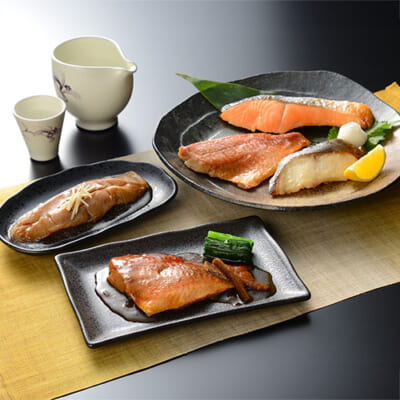 万越屋の煮魚・焼き魚セット