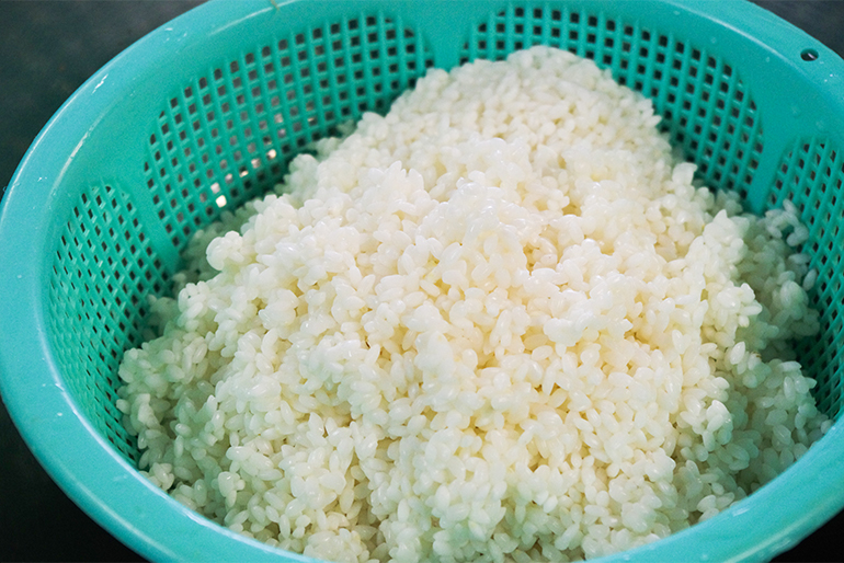 ふかふか食感の秘密は「お米の割合と量」