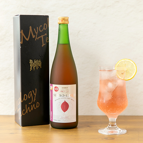 y*u様 奇跡のキノコ、白雪茸、蘇りレスベラ 720ml 、ノンアルコール しそ 新潟直送計画】しそジュース「蘇りレスベラ」（白雪茸エキス入り