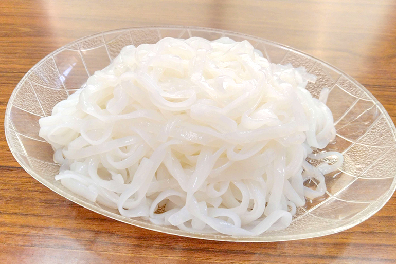 風味と弾力、のびにくい米粉麺